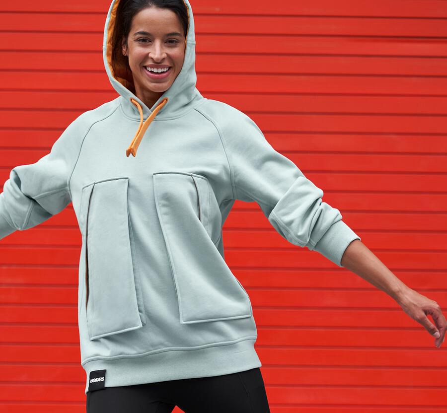 Hoka One One Hoodie Dames - Bondi - Blauw - NG4657981